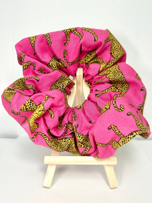 cheetah scrunchie