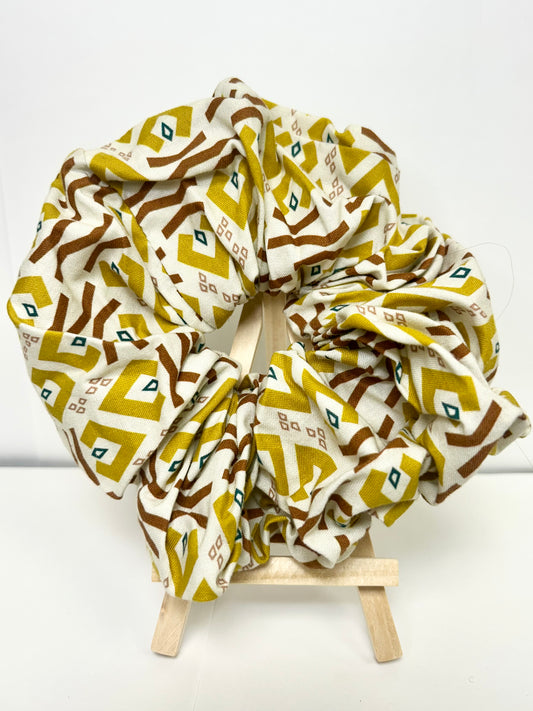 geometric scrunchie