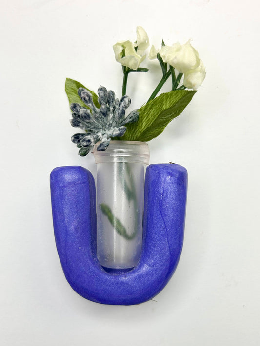 mini flower magnet - purple