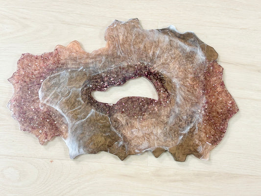 marbled rose geode